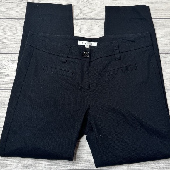 CAbi Pants - Cabi Style 413 Cropped Pique Pants Black Size 4‎